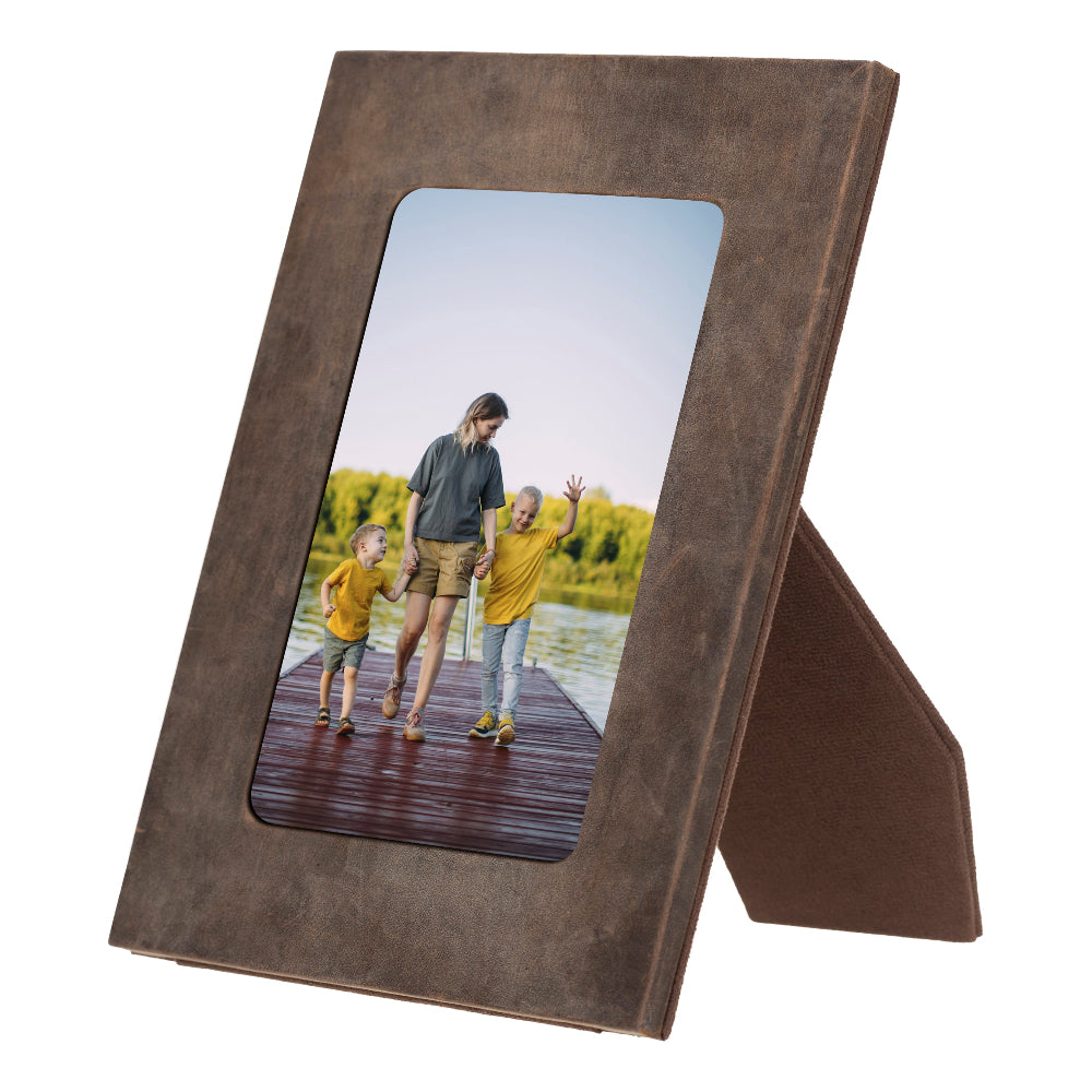 Genuine Leather Photo Frame